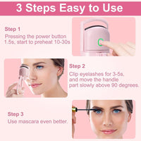 USB Rechargeable Electric Eyelash Curlers